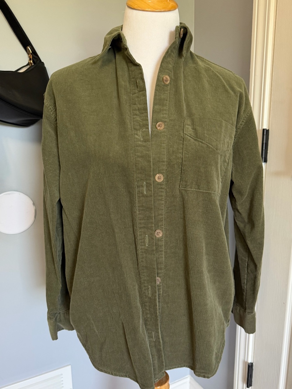 Oversized Corduroy Button Up
